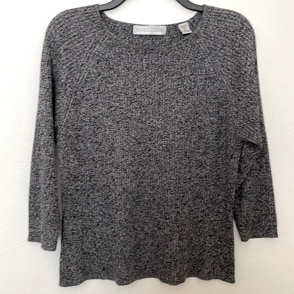 Valerie Stevens Silk Blend 3/4 Sleeve Sweater